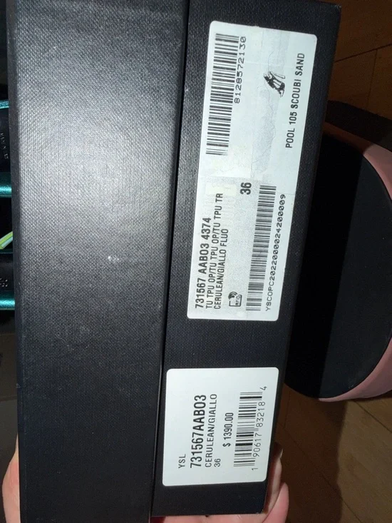 Saint Laurent Teal Satin Knotted Strap Stiletto Sandals - Picture 5 of 6